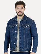 Jaqueta Calvin Klein Jeans Trucker Denim Azul Escuro