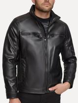 Jaqueta Calvin Klein PU Pocket Preta