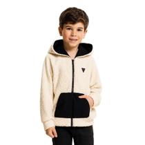 Jaqueta Capuz Infantil Menino Pelo Urso Bege Glinny Jaqueta Capuz Infantil Menino Pelo Urso Bege Glinny