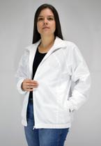 Jaqueta Casaco Branco Tactel Microfibra Forrado Butu Biru Jaqueta Casaco Branco Tactel Microfibra Forrado Butu Biru