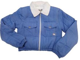 Jaqueta Casaco Denim Forrada Pelo Feminina Inverno Gmy G705 Jaqueta Casaco Denim Forrada Pelo Feminina Inverno Gmy G705