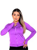 Jaqueta Casaco Feminino Com Ziper UV Proteção FPU50+ Lilas