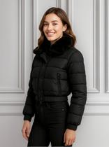 Jaqueta Casaco Feminino Puffer Bobojaco Pelucia Gola Pelinho