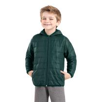 Jaqueta Casaco Infantil Frio Menino Bobojaco Verde Rovikids