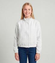 Jaqueta Casaco Juvenil Em Tweed Minty Branco