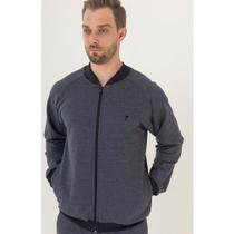 Jaqueta casaco moletom com ziper masculina