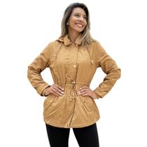 Jaqueta Casaco Sobretudo Parka Forrado Capuz Militar Max Em Sarja