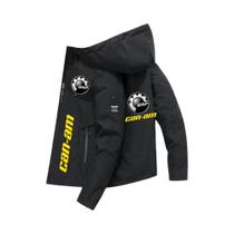 Jaqueta Casual Masculina Com Zíper Para Trabalho, Primavera E Outono, Estampa Do Logo Brp Canam,