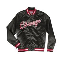 Jaqueta cetim mitchell & ness satin jacket chicago bulls