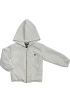 Jaqueta Cinza Nylon Capuz Infantil Anjos Baby Jaqueta Cinza Nylon Capuz Infantil Anjos Baby