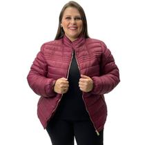 Jaqueta City Lady Plus Size Nylon com Zíper