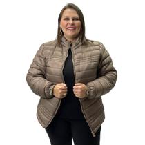 Jaqueta City Lady Plus Size Nylon com Zíper