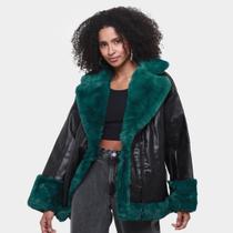 Jaqueta Colcci Detalhes Pelúcia Feminina Jaqueta Colcci Detalhes Pelúcia Feminina