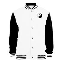 Jaqueta Colegial Moletom Masculina Feminina Yin Yang Sem Bolso Jaqueta Colegial Moletom Masculina Feminina Yin Yang Sem Bolso