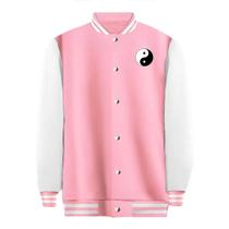 Jaqueta Colegial Moletom Masculina Feminina Yin Yang Sem Bolso Jaqueta Colegial Moletom Masculina Feminina Yin Yang Sem Bolso
