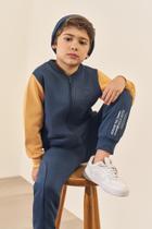 Jaqueta College Infantil Menino Marinho Divertto