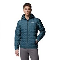 Jaqueta Columbia Delta Ridge II Down Hooded Masculina Azul Petróleo