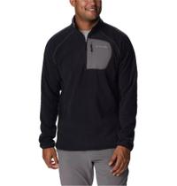 Jaqueta Columbia Fleece Masculina Outdoor Tracks Preto e Cinza