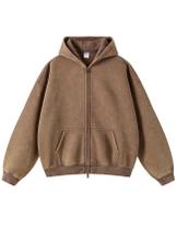 Jaqueta com capuz Arssm Oversize Zip Up Fleece vintage Brown Jaqueta com capuz Arssm Oversize Zip Up Fleece vintage Brown