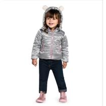 jaqueta com capuz feminina infantil
