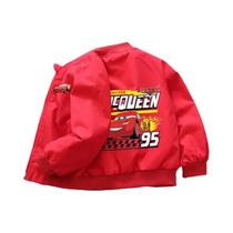 Jaqueta Com Zíper Disney Pixar Cars Lightning McQueen Para Bebês Meninos, Casaco Corta-vento Casual Jaqueta Com Zíper Disney Pixar Cars Lightning McQueen Para Bebês Meninos, Casaco Corta-vento Casual