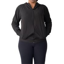 Jaqueta Corta-Vento Capuz, Bolso Lateral, Microfibra