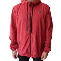 Jaqueta Corta Vento Casaco Masculino Vermelho Liso Capuz Inverno - Upclow