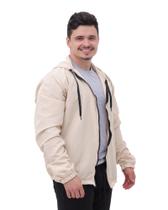 Jaqueta Corta Vento Casaco Ziper Blusa Feminina e Masculina Capuz e Bolso