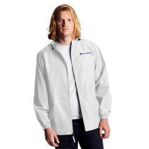 Jaqueta Corta Vento Champion Script Full Zip Branco Jaqueta Corta Vento Champion Script Full Zip Branco
