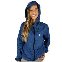 Jaqueta Corta Vento Ciclismo Feminino Azul WSS Bike
