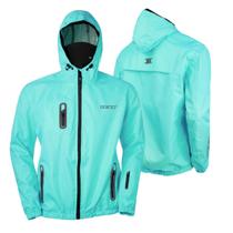 Jaqueta Corta Vento Dupla Costura Com Balaclava E Alta Qualidade Neon 2xl Azul