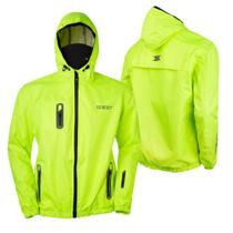 Jaqueta Corta Vento Dupla Costura Com Balaclava Neon 5xl verde Resistente Jaqueta Corta Vento Dupla Costura Com Balaclava Neon 5xl verde Resistente