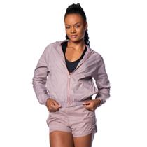 Jaqueta Corta Vento Feminina Estilo Do Corpo Poly Puff Rose