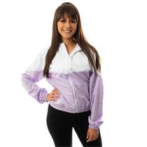 Jaqueta Corta Vento Feminino com Shoulder Bag Aerre Duas Cores Tecido WR Resistente à Água e Ar