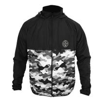 Jaqueta Corta Vento Forrada Para Pesca Preto Camuflado Matadeira Tamanho XG Jaqueta Corta Vento Forrada Para Pesca Preto Camuflado Matadeira Tamanho XG