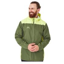 Jaqueta Corta Vento Galapagos Thunder - Verde Musgo e Amarelo Neon Jaqueta Corta Vento Galapagos Thunder - Verde Musgo e Amarelo Neon