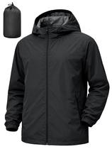 Jaqueta Corta-Vento Impermeável Masculina UIQUR Leve Preta Jaqueta Corta-Vento Impermeável Masculina UIQUR Leve Preta