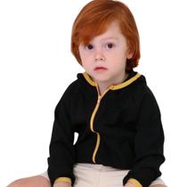 Jaqueta Corta Vento Infantil Juvenil Menino Modelo com Capuz Básico