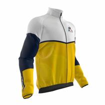 Jaqueta Corta Vento Le Coq Clipping amarela e branca Jaqueta Corta Vento Le Coq Clipping amarela e branca