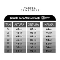Jaqueta Corta Vento Light Infantil Azul Menina WSS Classic Jaqueta Corta Vento Light Infantil Azul Menina WSS Classic