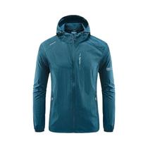 Jaqueta Corta-Vento Masculina Com Capuz, Secagem Rápida, Proteção UV UPF 50+, Para Esportes Ao Ar