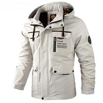Jaqueta Corta-Vento Masculina plus Size Impermeável Com Capuz, Casaco De Inverno Casual Soft Shell, Jaqueta Corta-Vento Masculina plus Size Impermeável Com Capuz, Casaco De Inverno Casual Soft Shell,