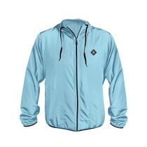Jaqueta Corta Vento Masculino Azul Claro WSS Brasil Diamond