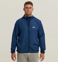 Jaqueta Corta Vento Masculino Azul WSS Brasil Beach Tennis