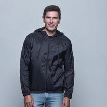 Jaqueta Corta Vento Masculino Lisa Com Capuz
