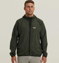 Jaqueta Corta Vento Masculino Verde Militar WSS Brasil Beach Tennis