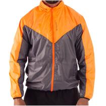 Jaqueta Corta Vento Poker Capuz Repelente Masculina Cor:LaranjaTamanho:PP