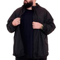 Jaqueta Corta Vento Tamanho Grande Plus Size G1 A G5 Masculina Preta