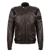 Jaqueta Couro Asw Ignite Marrom Motociclista Custom Racer