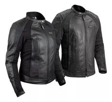 Jaqueta Couro Casal Moto Texx Storm Masc Feminino Harley